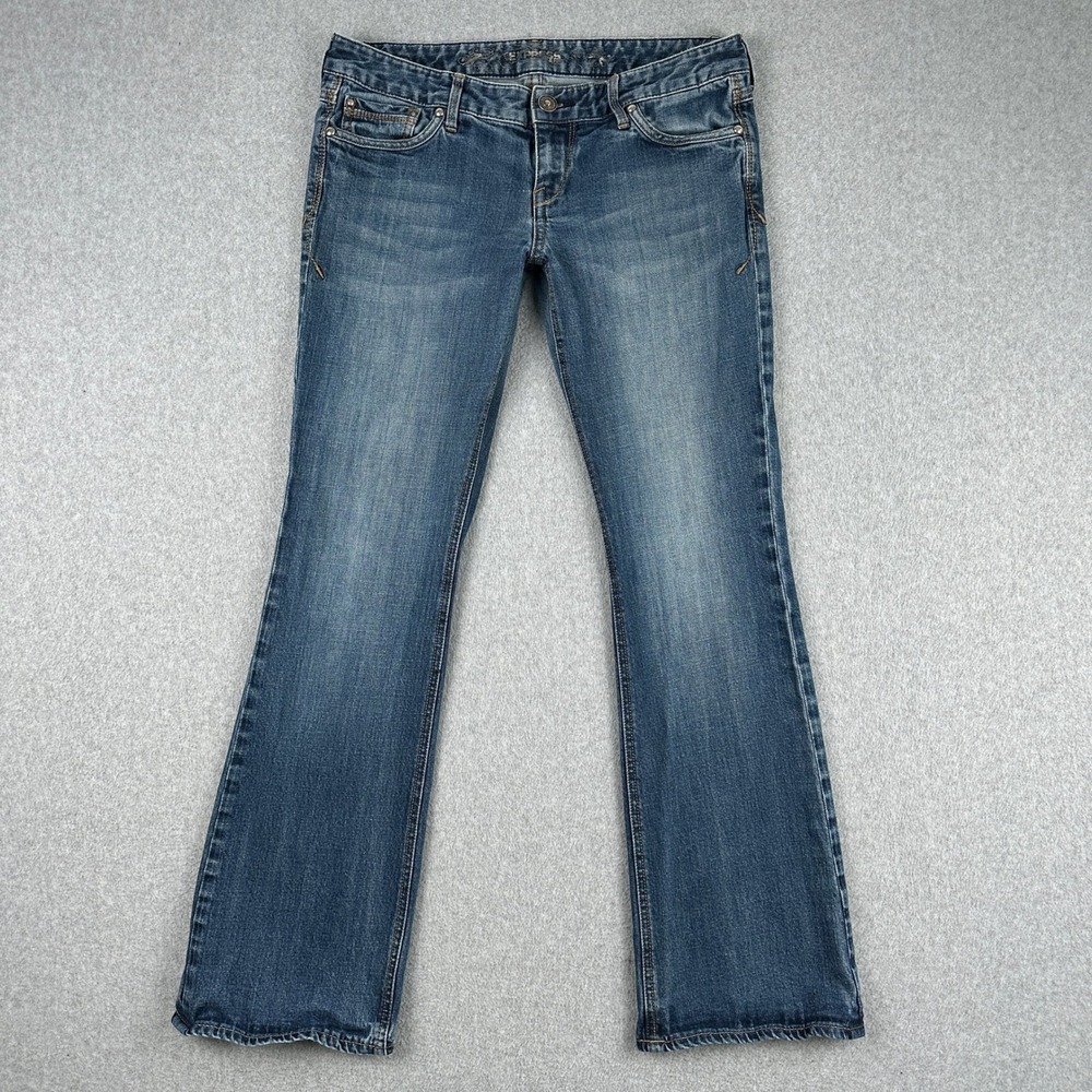 Express Jeans Womens 10 Blue Boot Low Rise Stretch Denim‎ Casual 3115